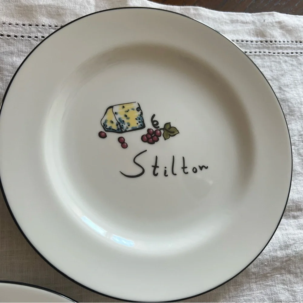 Pottery Barn Cheese Plates Set of 3